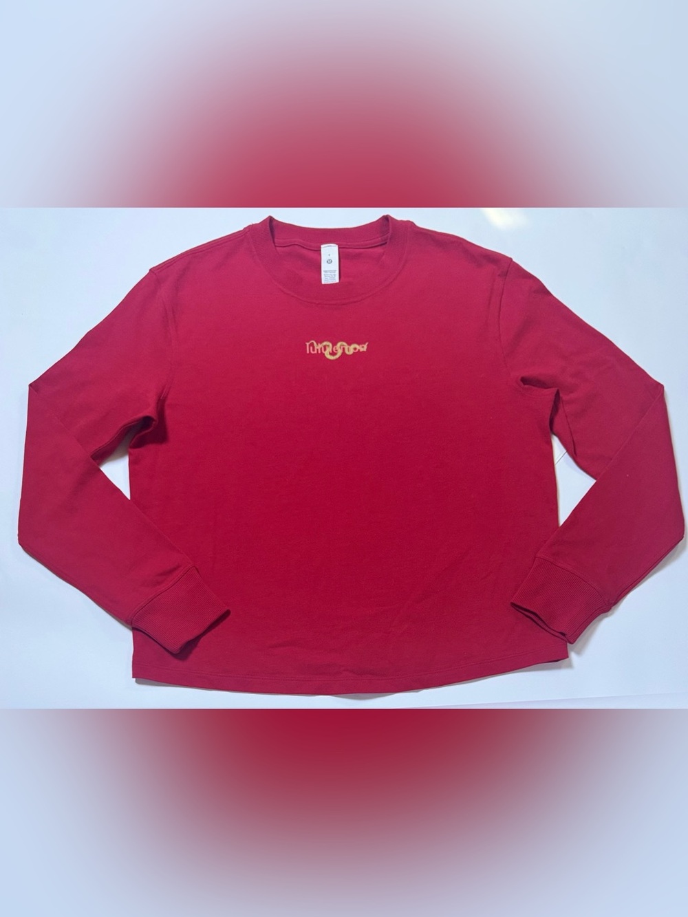Lululemon Lunar New Year Relaxed Fit Cotton Jersey Long Sleeve NWT Size 4
